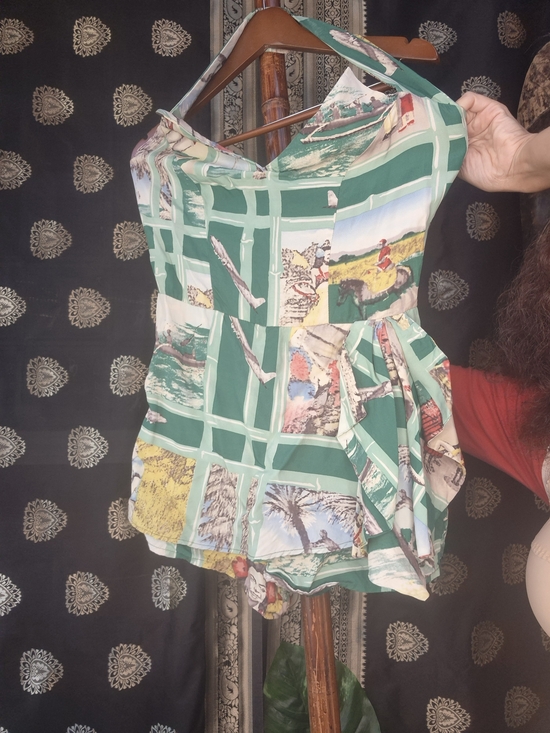 swankys Pants - Swankys Repro 40s 50s Style Pinup Romper Playsuit